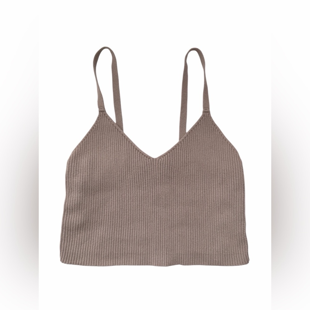 Forever 21 ribbed knit cropped bralette top in size small